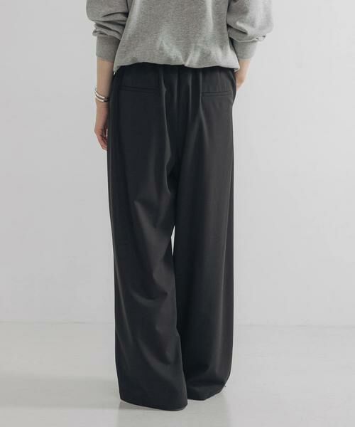 URBAN RESEARCH / アーバンリサーチ その他パンツ | 『3サイズ展開』『イージーケア』 ウール混タックギャザーストレートパンツ | 詳細1