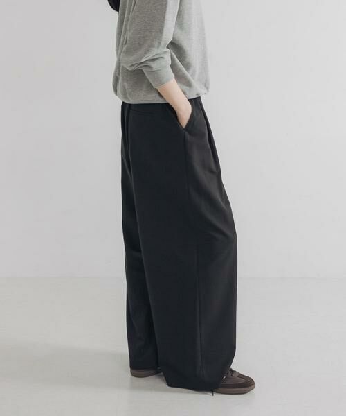 URBAN RESEARCH / アーバンリサーチ その他パンツ | 『3サイズ展開』『イージーケア』 ウール混タックギャザーストレートパンツ | 詳細3