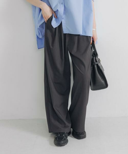 URBAN RESEARCH / アーバンリサーチ その他パンツ | 『3サイズ展開』『イージーケア』 ウール混タックギャザーストレートパンツ | 詳細11
