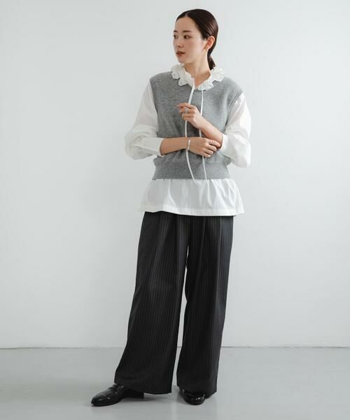 URBAN RESEARCH / アーバンリサーチ その他パンツ | 『3サイズ展開』『イージーケア』 ウール混タックギャザーストレートパンツ | 詳細27