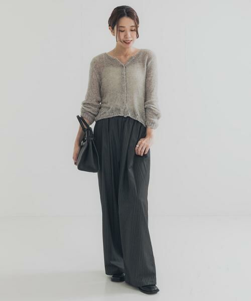 URBAN RESEARCH / アーバンリサーチ その他パンツ | 『3サイズ展開』『イージーケア』 ウール混タックギャザーストレートパンツ | 詳細30