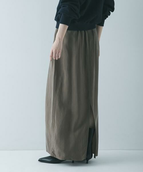 URBAN RESEARCH / アーバンリサーチ スカート | キュプラギャザーIラインスカート | 詳細1