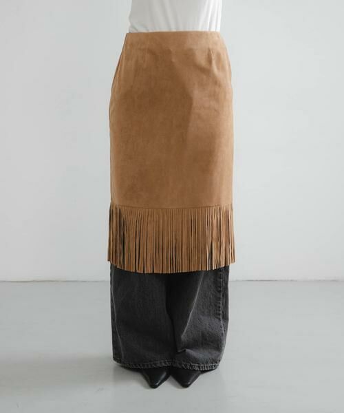 URBAN RESEARCH / アーバンリサーチ スカート | スエードライクフリンジスカート | 詳細9