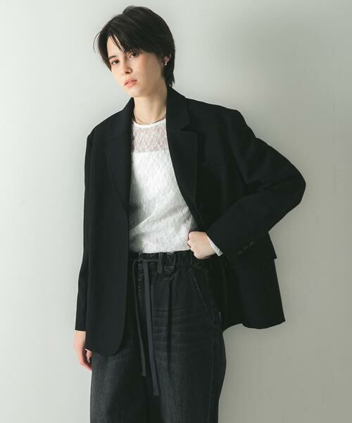 URBAN RESEARCH / アーバンリサーチ その他アウター | 強撚ウールテーラードジャケット | 詳細1