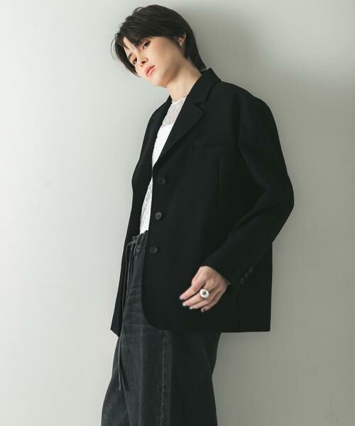 URBAN RESEARCH / アーバンリサーチ その他アウター | 強撚ウールテーラードジャケット | 詳細2