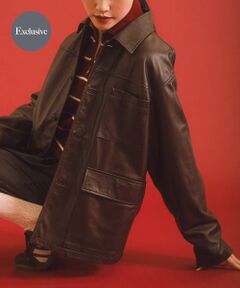 URBAN RESEARCH / アーバンリサーチ レザーブルゾン・ジャケット | 『別注』TICCA×URBAN RESEARCH　レザーカバーオール