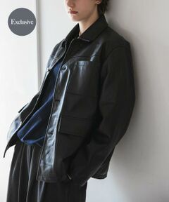 URBAN RESEARCH / アーバンリサーチ レザーブルゾン・ジャケット | 『別注』TICCA×URBAN RESEARCH　レザーカバーオール