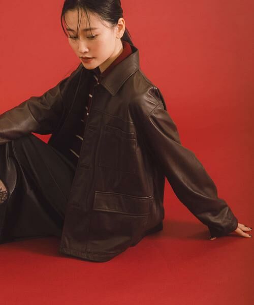 URBAN RESEARCH / アーバンリサーチ レザーブルゾン・ジャケット | 『別注』TICCA×URBAN RESEARCH　レザーカバーオール | 詳細1