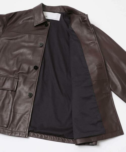 URBAN RESEARCH / アーバンリサーチ レザーブルゾン・ジャケット | 『別注』TICCA×URBAN RESEARCH　レザーカバーオール | 詳細10