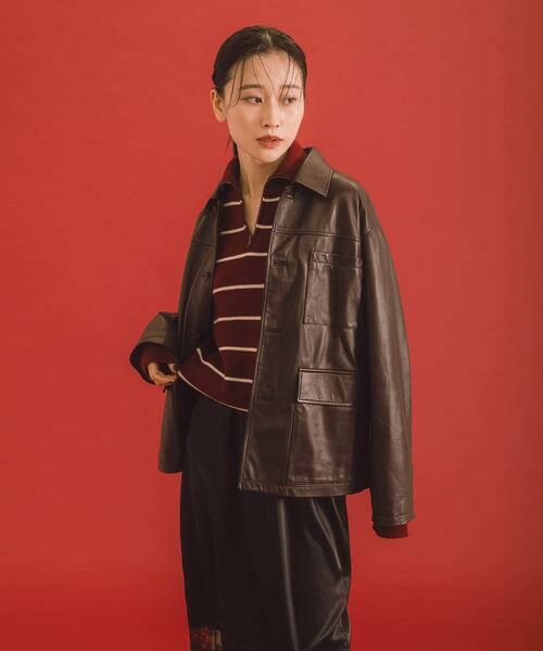 URBAN RESEARCH / アーバンリサーチ レザーブルゾン・ジャケット | 『別注』TICCA×URBAN RESEARCH　レザーカバーオール | 詳細3