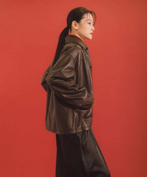 URBAN RESEARCH / アーバンリサーチ レザーブルゾン・ジャケット | 『別注』TICCA×URBAN RESEARCH　レザーカバーオール | 詳細5