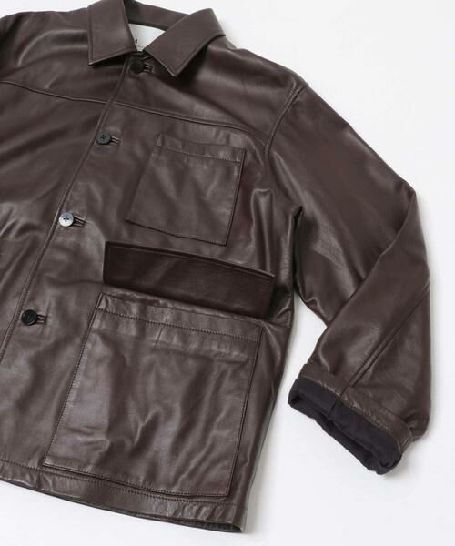 URBAN RESEARCH / アーバンリサーチ レザーブルゾン・ジャケット | 『別注』TICCA×URBAN RESEARCH　レザーカバーオール | 詳細9