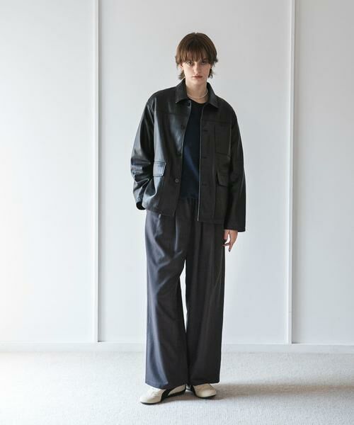 URBAN RESEARCH / アーバンリサーチ レザーブルゾン・ジャケット | 『別注』TICCA×URBAN RESEARCH　レザーカバーオール | 詳細17