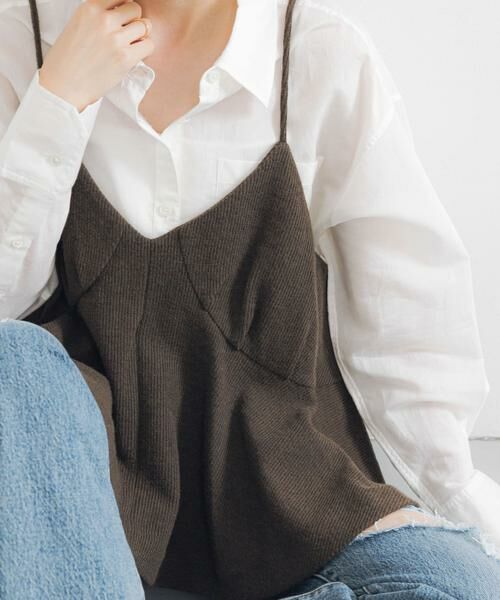 URBAN RESEARCH / アーバンリサーチ キャミソール・チューブトップ | 『別注』crinkle crinkle crinkle×URBAN RESEARCH　wool  lingerie cami | 詳細1