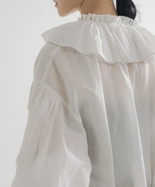 URBAN RESEARCH / アーバンリサーチ シャツ・ブラウス | 『別注』crinkle crinkle crinkle×URBAN RESEARCH　cotton ruffle blouse | 詳細1
