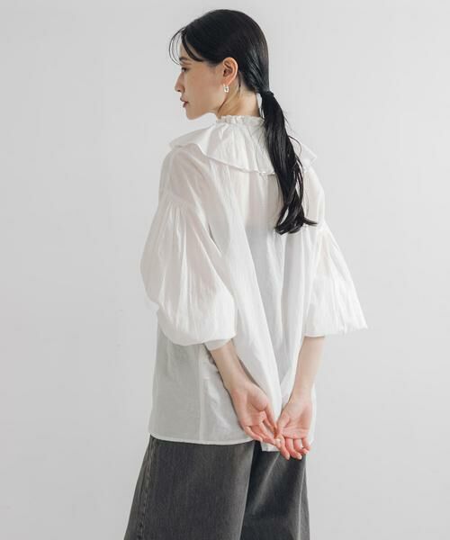 URBAN RESEARCH / アーバンリサーチ シャツ・ブラウス | 『別注』crinkle crinkle crinkle×URBAN RESEARCH　cotton ruffle blouse | 詳細2