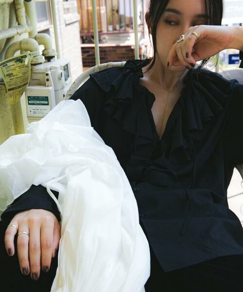 URBAN RESEARCH / アーバンリサーチ シャツ・ブラウス | 『別注』crinkle crinkle crinkle×URBAN RESEARCH　cotton ruffle blouse | 詳細13