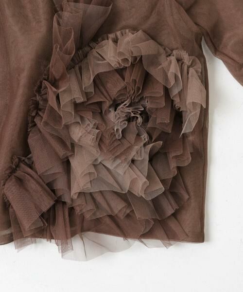 URBAN RESEARCH / アーバンリサーチ カーディガン・ボレロ | VIVIANO　Flower Tulle Cardigan | 詳細2