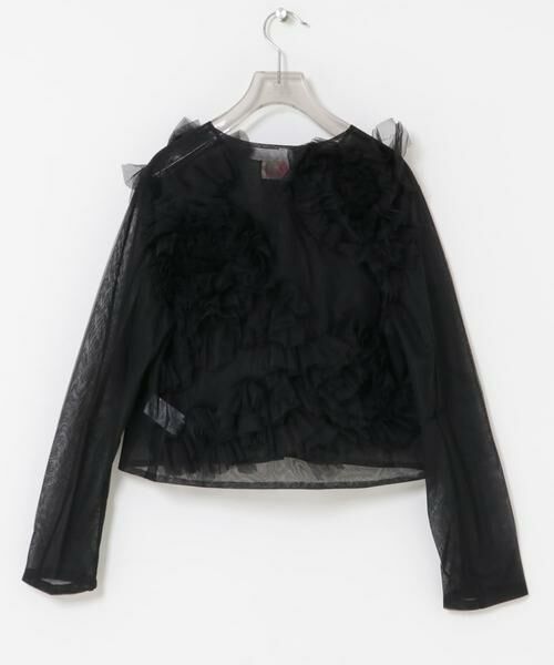 URBAN RESEARCH / アーバンリサーチ カーディガン・ボレロ | VIVIANO　Flower Tulle Cardigan | 詳細5