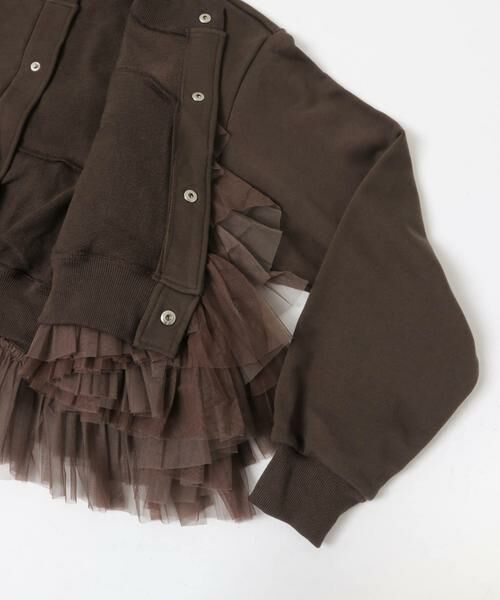 URBAN RESEARCH / アーバンリサーチ カーディガン・ボレロ | VIVIANO　Tulle Jersey Cardigan | 詳細3