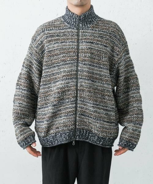 URBAN RESEARCH / アーバンリサーチ ニット・セーター | crepuscule　Multi Border Mix Drivers | 詳細1