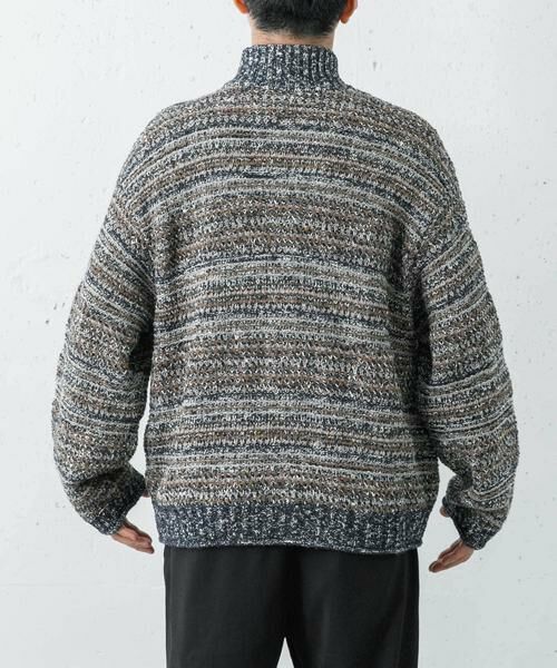 URBAN RESEARCH / アーバンリサーチ ニット・セーター | crepuscule　Multi Border Mix Drivers | 詳細3