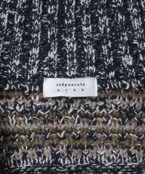 URBAN RESEARCH / アーバンリサーチ ニット・セーター | crepuscule　Multi Border Mix Drivers | 詳細9