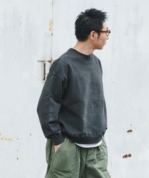 URBAN RESEARCH/アーバンリサーチ LOGIC ONE PIGMENT SWEAT ブラック M URBAN RESEARCH/アーバンリサーチ LOGIC ONE PIGMENT SWEAT ブラック M