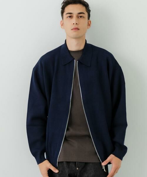 URBAN RESEARCH / アーバンリサーチ カーディガン・ボレロ | 綿カシミヤZIPカーディガン | 詳細1