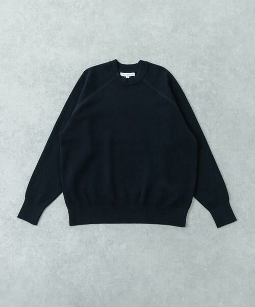 URBAN RESEARCH/アーバンリサーチ 綿カシミヤスウェットニット ネイビー L
