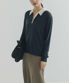 URBAN RESEARCH / アーバンリサーチ ニット・セーター | ウールジャージーポロ衿トップス