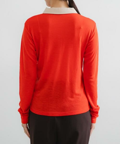 URBAN RESEARCH / アーバンリサーチ ニット・セーター | ウールジャージーポロ衿トップス | 詳細10