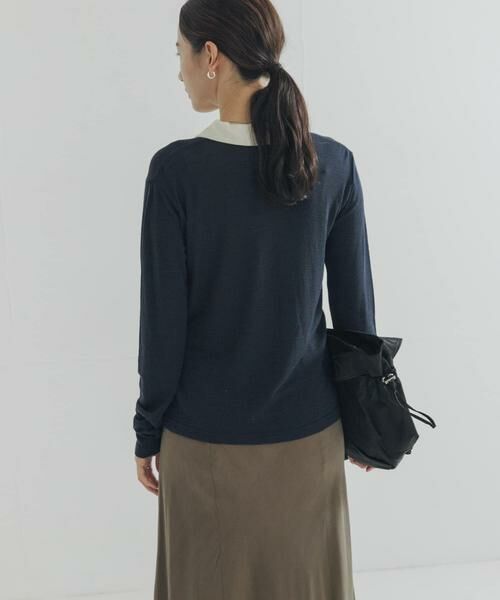 URBAN RESEARCH / アーバンリサーチ ニット・セーター | ウールジャージーポロ衿トップス | 詳細15