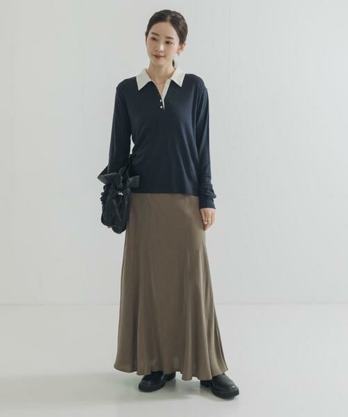 URBAN RESEARCH / アーバンリサーチ ニット・セーター | ウールジャージーポロ衿トップス | 詳細19