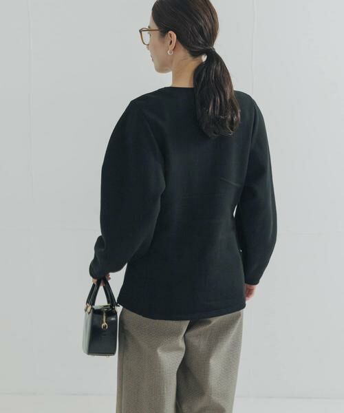 URBAN RESEARCH / アーバンリサーチ カーディガン・ボレロ | ボリュームスリーブ裏起毛カーディガン | 詳細4