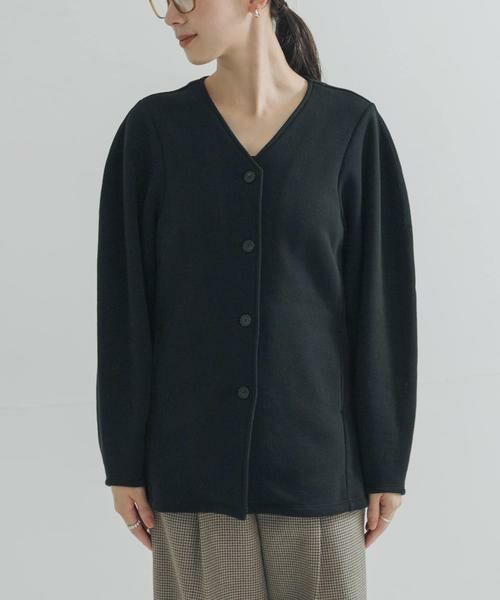 URBAN RESEARCH / アーバンリサーチ カーディガン・ボレロ | ボリュームスリーブ裏起毛カーディガン | 詳細8