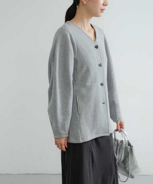 URBAN RESEARCH / アーバンリサーチ カーディガン・ボレロ | ボリュームスリーブ裏起毛カーディガン | 詳細17