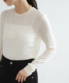 URBAN RESEARCH / アーバンリサーチ Tシャツ | カシミヤシルククルーネックカットソー