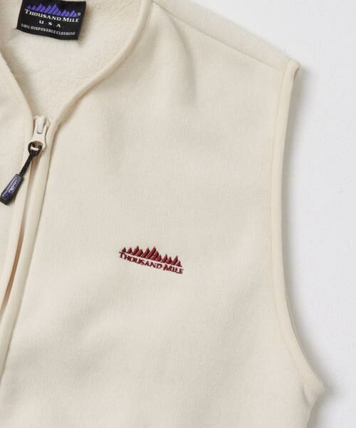 URBAN RESEARCH / アーバンリサーチ ベスト | 『別注』THOUSAND MILE×URBAN RESEARCH　KNIT FREECE ZIP VEST | 詳細20