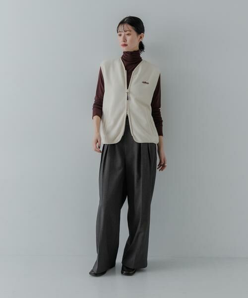 URBAN RESEARCH / アーバンリサーチ ベスト | 『別注』THOUSAND MILE×URBAN RESEARCH　KNIT FREECE ZIP VEST | 詳細17