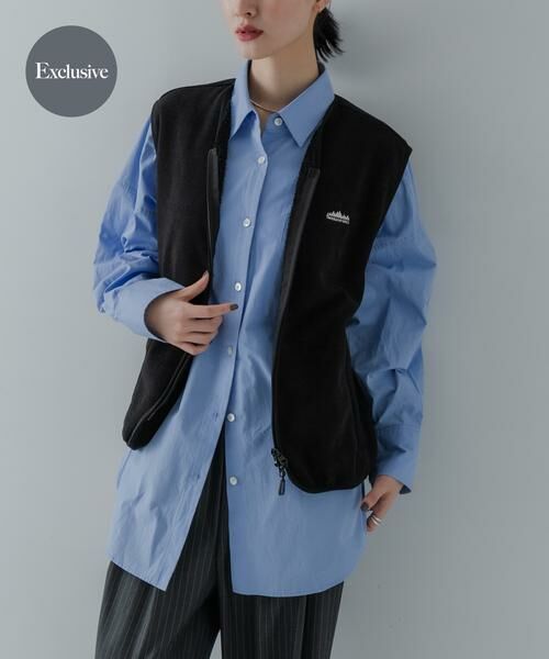 URBAN RESEARCH / アーバンリサーチ ベスト | 『別注』THOUSAND MILE×URBAN RESEARCH　KNIT FREECE ZIP VEST（ブラック）