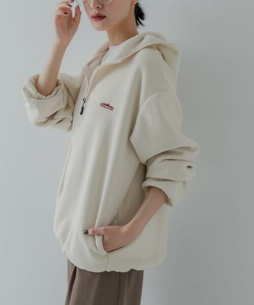 URBAN RESEARCH / アーバンリサーチ パーカー | 『別注』THOUSAND MILE×URBAN RESEARCH　KNIT FREECE HF-ZIP HOODIE | 詳細16