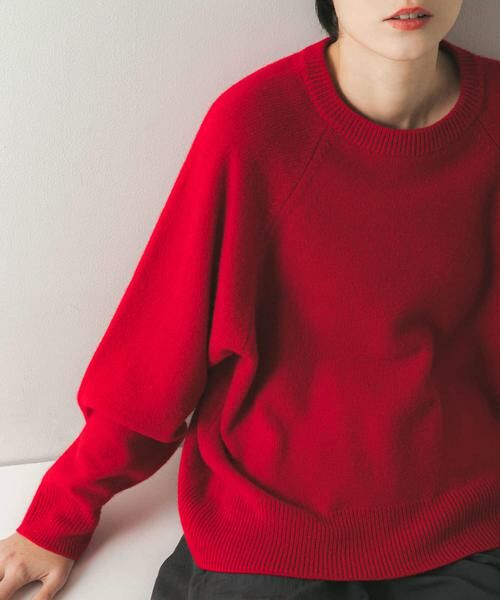 URBAN RESEARCH / アーバンリサーチ ニット・セーター | カシミヤ強縮クルーネックニット | 詳細1