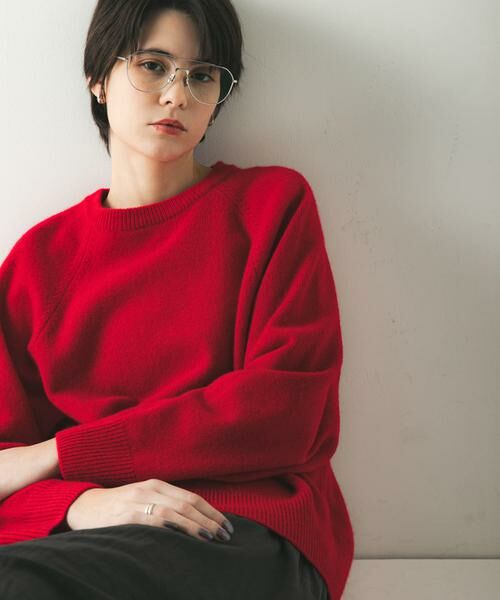 URBAN RESEARCH / アーバンリサーチ ニット・セーター | カシミヤ強縮クルーネックニット | 詳細2