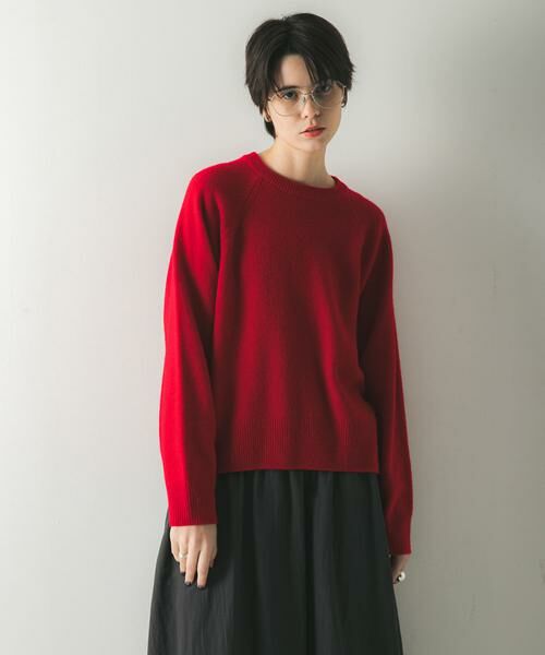 URBAN RESEARCH / アーバンリサーチ ニット・セーター | カシミヤ強縮クルーネックニット | 詳細3