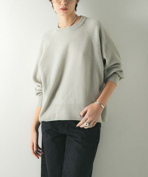 URBAN RESEARCH / アーバンリサーチ ニット・セーター | カシミヤ強縮クルーネックニット | 詳細15