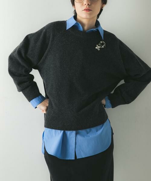 URBAN RESEARCH / アーバンリサーチ ニット・セーター | カシミヤ強縮クルーネックニット | 詳細22