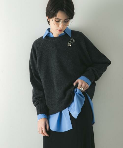 URBAN RESEARCH / アーバンリサーチ ニット・セーター | カシミヤ強縮クルーネックニット | 詳細23