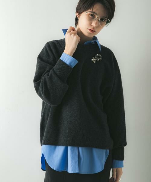 URBAN RESEARCH / アーバンリサーチ ニット・セーター | カシミヤ強縮クルーネックニット | 詳細25