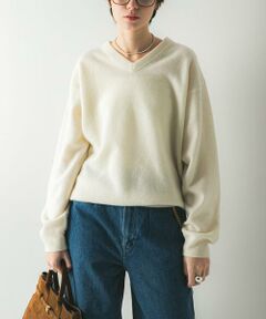 URBAN RESEARCH / アーバンリサーチ ニット・セーター | ウール100 Vネックルーズソフトニット